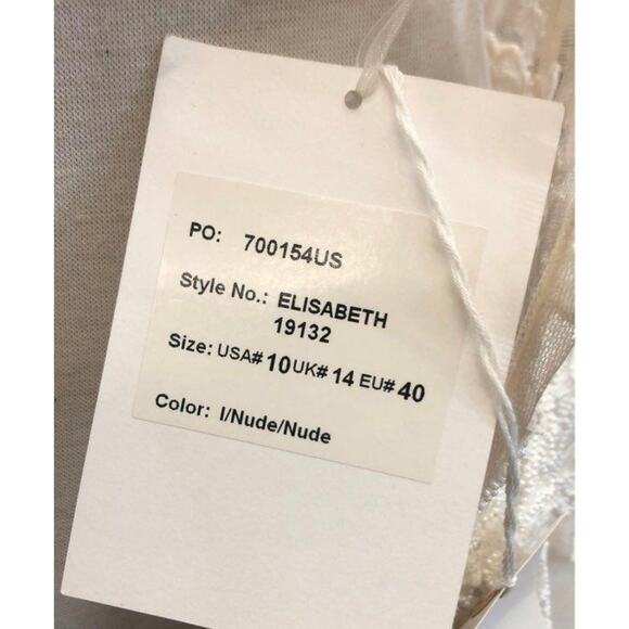 Elysee Elizabeth Beaded Lace Wedding Dress - 10 - Picture 7 of 7